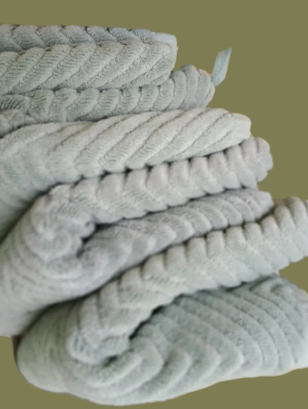 Pottery Barn Blue Gray Hand towels - Pack Of 4